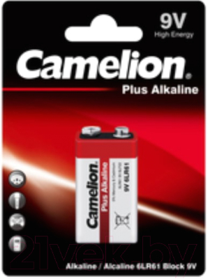 Батарейка Camelion 6LR61 Plus Alkaline BL-1 / 6LR61-BP1 - фото