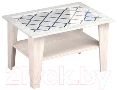 Журнальный столик Премиум Александра СЖ (бодега светлый/вяз каньон вековой милк) - фото