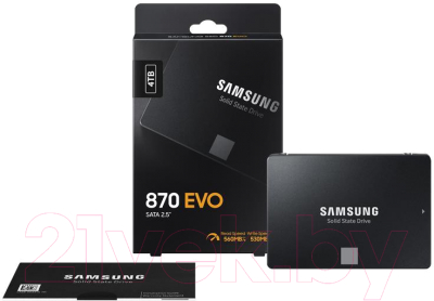 SSD диск Samsung 870 Evo 4TB (MZ-77E4T0BW)