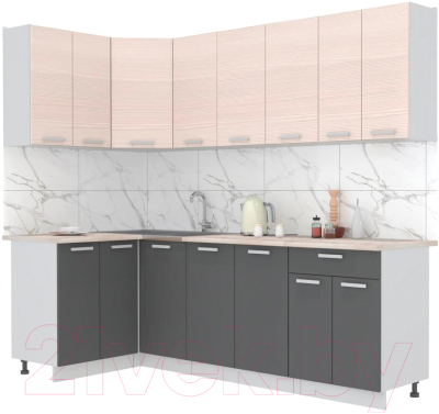Готовая кухня Интерлиния Мила Лайт 1.2x2.4 - фото