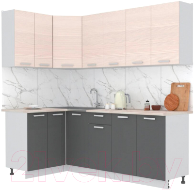 Готовая кухня Интерлиния Мила Лайт 1.2x2.2 - фото