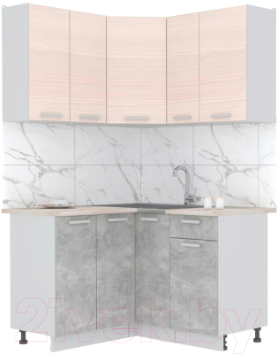 Готовая кухня Интерлиния Мила Лайт 1.2x1.3 - фото