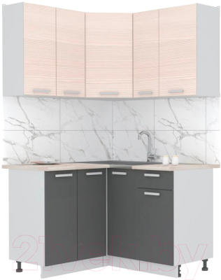 Готовая кухня Интерлиния Мила Лайт 1.2x1.3