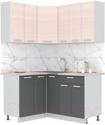 Готовая кухня Интерлиния Мила Лайт 1.2x1.5