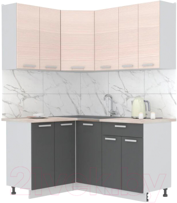 Готовая кухня Интерлиния Мила Лайт 1.2x1.6 - фото