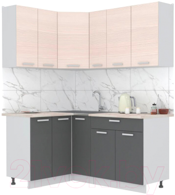 Готовая кухня Интерлиния Мила Лайт 1.2x1.7 - фото