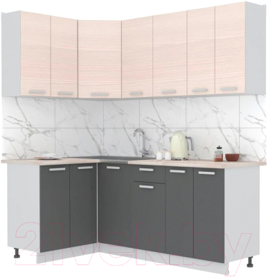 Готовая кухня Интерлиния Мила Лайт 1.2x2.0 - фото