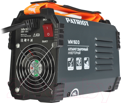 Инвертор сварочный PATRIOT WM160D MMA / 38651