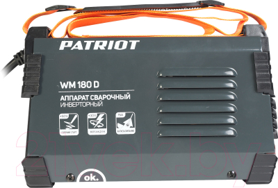 Инвертор сварочный PATRIOT WM180D MMA / 38652