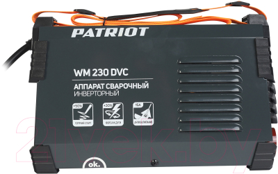 Инвертор сварочный PATRIOT WM230DVC MMA / 38655