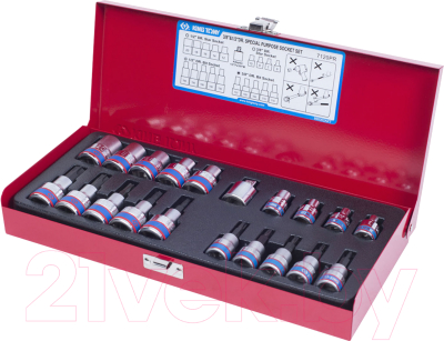 Набор головок слесарных King TONY 7120PR - фото