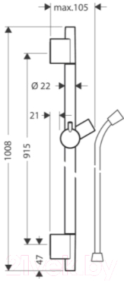 Душевая стойка Hansgrohe Unica S Puro 28631990