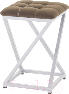 Табурет AMC Comfort 8.5.2 (ткань венге/серебристый) - фото