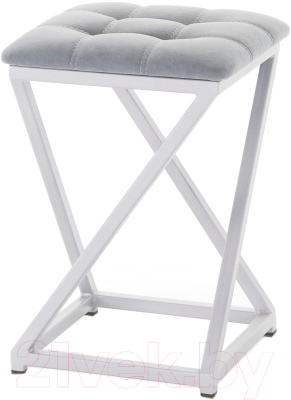 Табурет AMC Comfort 8.5.5 (ткань графит/серебристый) - фото