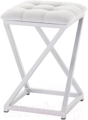 Табурет AMC Comfort 8.5.6 (ткань серый/серебристый) - фото