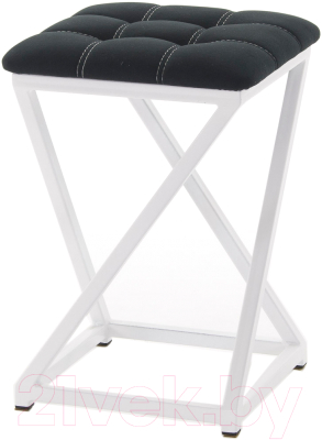 Табурет AMC Comfort 8.6.1 (ткань черный/белый) - фото