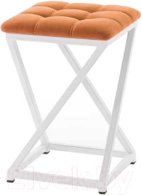Табурет AMC Comfort 8.6.4 (ткань терракот/белый) - фото
