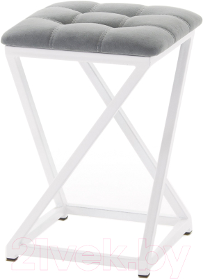 Табурет AMC Comfort 8.6.5 (ткань графит/белый) - фото