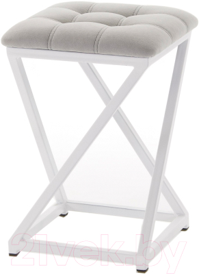 Табурет AMC Comfort 8.6.6 (ткань серый/белый) - фото