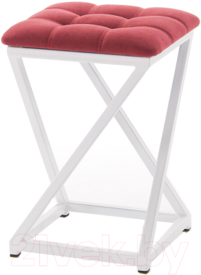 Табурет AMC Comfort 8.6.8 (ткань красный/белый) - фото