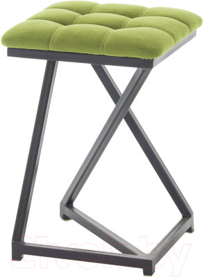 Табурет AMC Comfort 9.1.11 (ткань фисташковый/черный) - фото