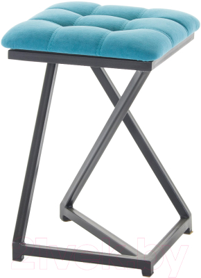 Табурет AMC Comfort 9.1.13 (ткань бирюзовый/черный) - фото