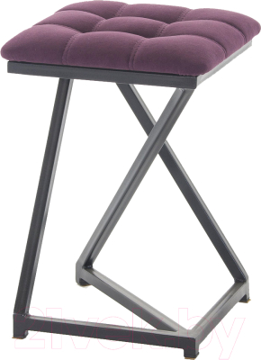 Табурет AMC Comfort 9.1.14 (ткань баклажан/черный) - фото
