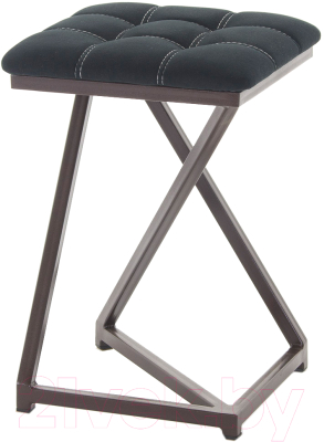 Табурет AMC Comfort 9.2.1 (ткань черный/коричневый) - фото