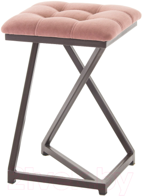 Табурет AMC Comfort 9.2.7 (ткань розовый/коричневый) - фото