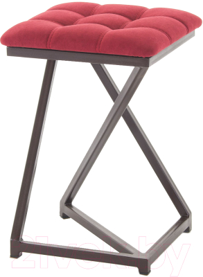 Табурет AMC Comfort 9.2.8 (ткань красный/коричневый) - фото