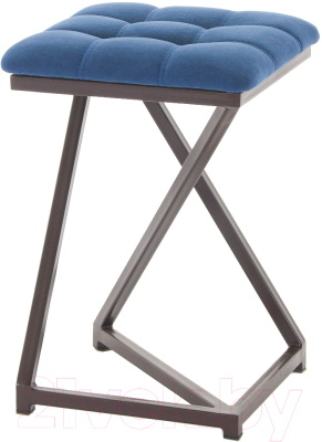 Табурет AMC Comfort 9.2.12 (ткань синий/коричневый) - фото