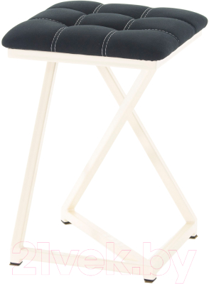 Табурет AMC Comfort 9.3.1 (ткань черный/слоновая кость) - фото