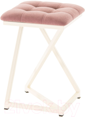 Табурет AMC Comfort 9.3.7 (ткань розовый/слоновая кость) - фото