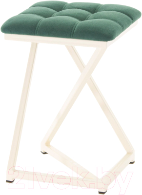 Табурет AMC Comfort 9.3.9 (ткань зеленый/слоновая кость) - фото