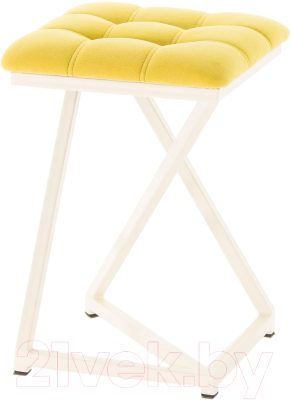 Табурет AMC Comfort 9.3.15 (ткань желтый/слоновая кость) - фото