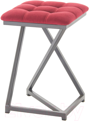 Табурет AMC Comfort 9.4.8 (ткань красный/графит) - фото