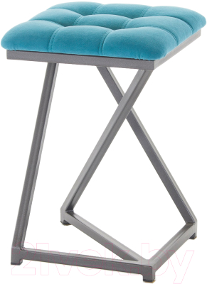 Табурет AMC Comfort 9.4.13 (ткань бирюзовый/графит) - фото
