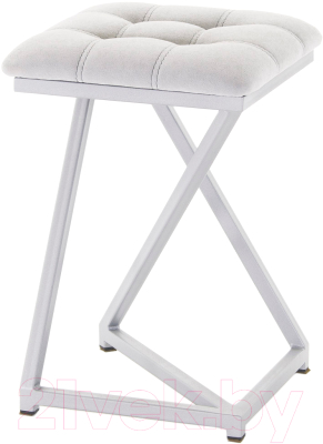 Табурет AMC Comfort 9.5.6 (ткань серый/серебристый) - фото