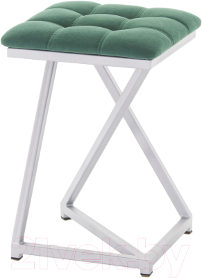 Табурет AMC Comfort 9.5.9 (ткань зеленый/серебристый) - фото