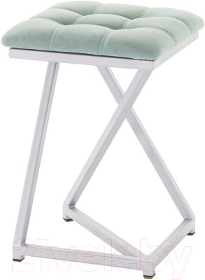 Табурет AMC Comfort 9.5.10 (ткань мятный/серебристый) - фото