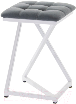 Табурет AMC Comfort 9.6.5 (ткань графит/белый) - фото