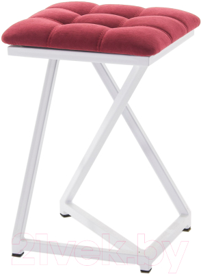 Табурет AMC Comfort 9.6.8 (ткань красный/белый) - фото