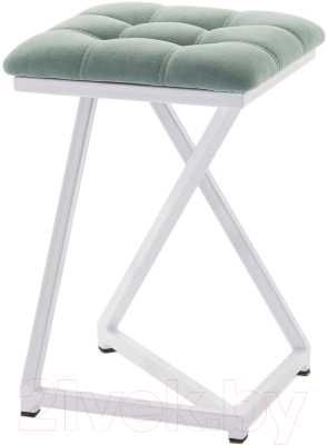 Табурет AMC Comfort 9.6.10 (ткань мятный/белый) - фото