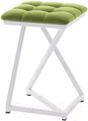 Табурет AMC Comfort 9.6.11 (ткань фисташковый/белый) - фото