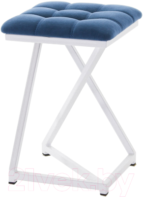 Табурет AMC Comfort 9.6.12 (ткань синий/белый) - фото