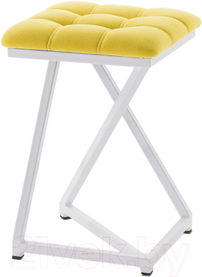 Табурет AMC Comfort 9.6.15 (ткань желтый/белый) - фото