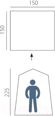 Палатка BTrace Arten Solo / T0489 (синий)