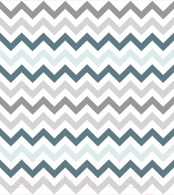 Шторка-занавеска для ванны JoyArty Серость зигзагов / sc_8048 - фото