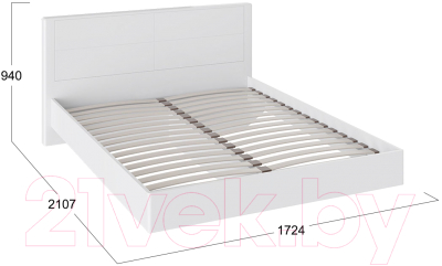 Двуспальная кровать ТриЯ Наоми СМ-208.01.01 160x200