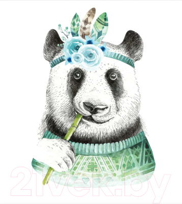 Шторка-занавеска для ванны JoyArty Крутышка панда / sc_72756 - фото